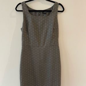 The Limited Grey Dress with white Polka Dots